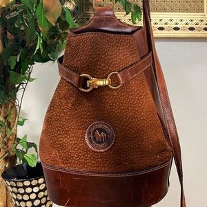Vintage Los Robles Polo Time Leather Backpack